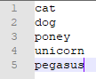 text file content