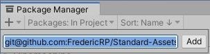 typing package to add GiT URL