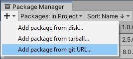 Add package from git URL