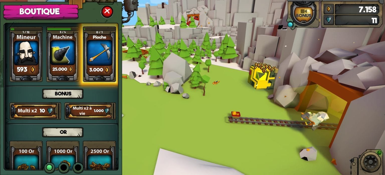 When a dwarf says “I need a new pickaxe”, the shop opens on the pickaxe
